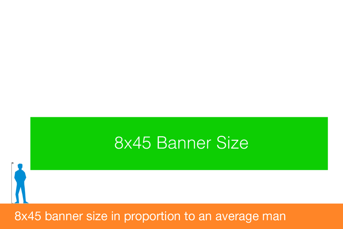 8x45 banners