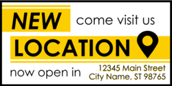 Come Visit New Location Now Open Banner