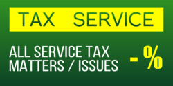 Green with Yellow and White Tax Service Matters Banner