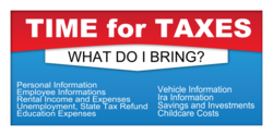 Time For Taxes Banner