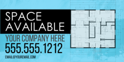 Office Space Available Company Personalized Banner