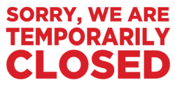 Sorry We're Temporarily Closed Banner