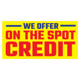 Credit on the Spot Banners