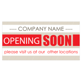 Coming Soon banner signs for business