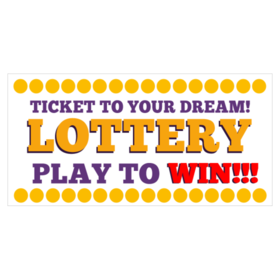 We Sell Lottery business banners