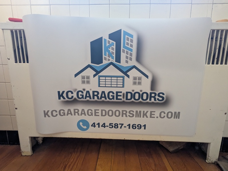 garage door magnetic sign