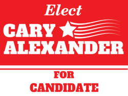 candidate political yard sign template 9773