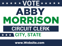 circuit-clerk political yard sign template 9882