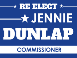 commissioner political yard sign template 10029