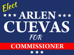 commissioner political yard sign template 10077