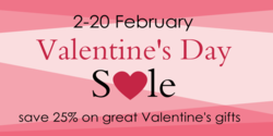 Valentine's Day With Heart In Middle of Sale Banner Design