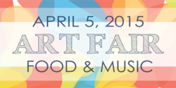 Mutli Color Balloon Collage Art Fair Food and Music Banner