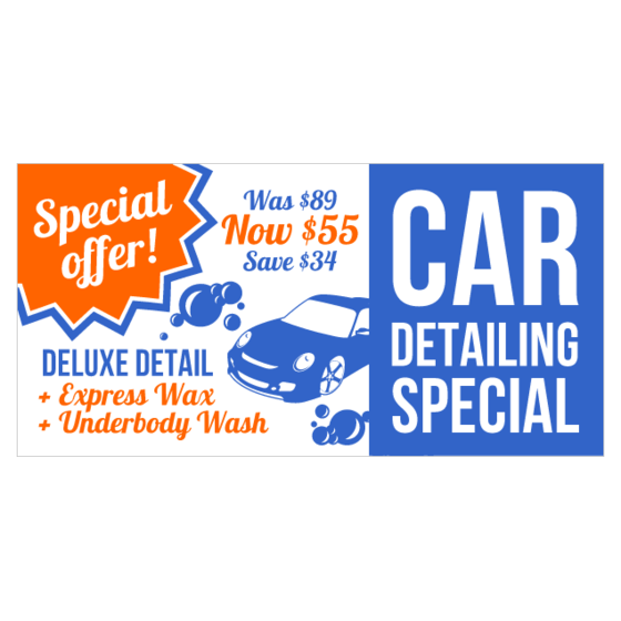 Advertise Effectively With Auto Detailing Banners - Printastic.com