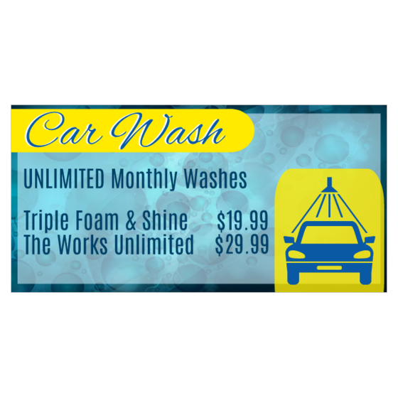 Car Wash Banners | Printastic.com