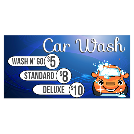 Car Wash Banners | Printastic.com