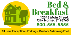 Pictorial Bed and Breakfast Banner