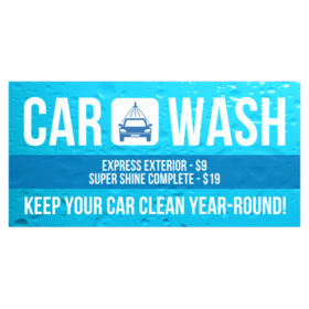 Car Wash Banners | Printastic.com