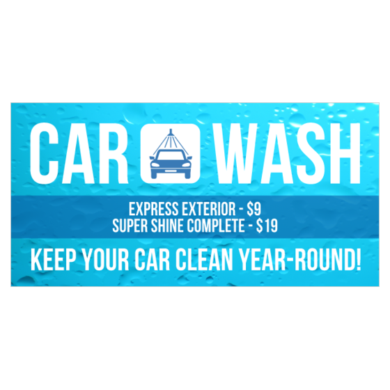 Car Wash Banners | Printastic.com