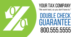Brandable Tax Company Double Check Guarantee Design