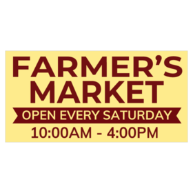 Custom Farmers Market Banners | Printastic