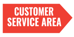 Customer Service Arrow Banner