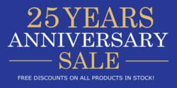 Free Discounts Anniversary Sale Banner