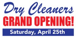 Dry Cleaners Grand Opening Banner