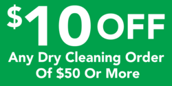 Money Off Dry Cleaning Banner