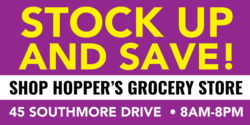 Grocery Store Stock Up and Save Banner
