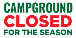 Campground Closed Banner