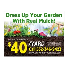 mulching yard signs