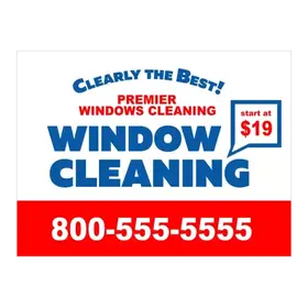 window cleaning yard signs