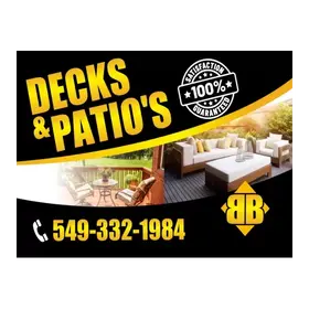 decks patios yard signs