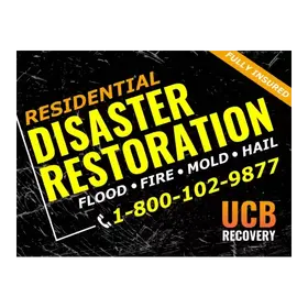 disaster restoration yard signs