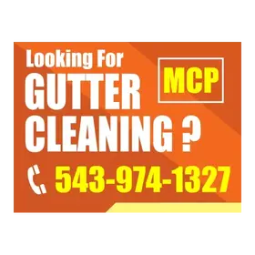 gutter cleaning yard signs