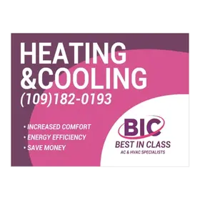 heating cooling yard signs