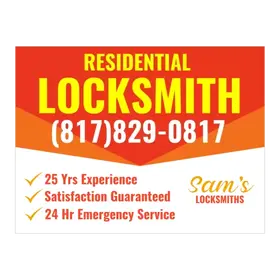 locksmith yard signs