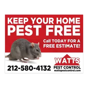 pest control yard signs