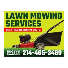 lawn mowing yard signs