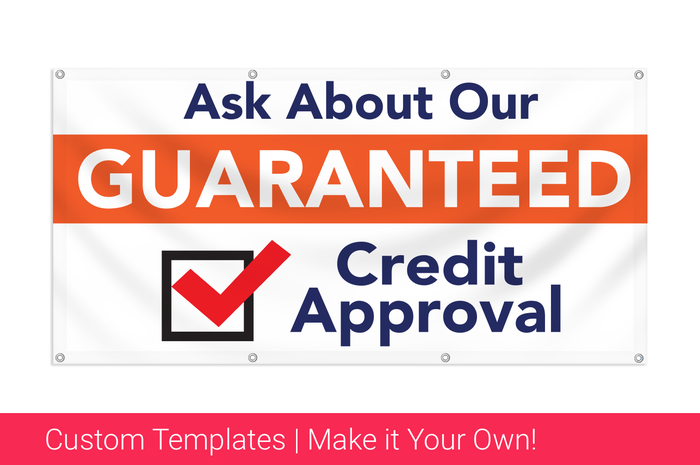 guaranteed credit approval banner