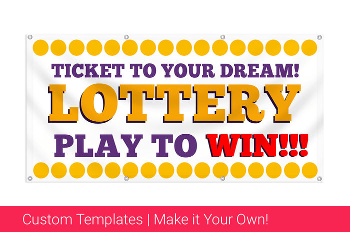 we sell lottery banner