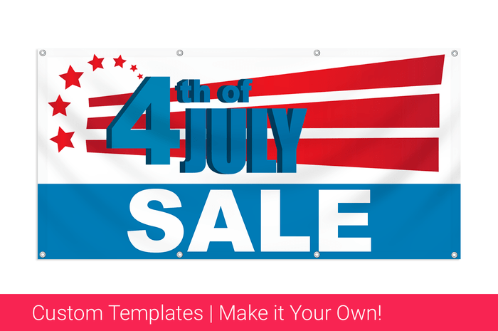 4th of july sale banner