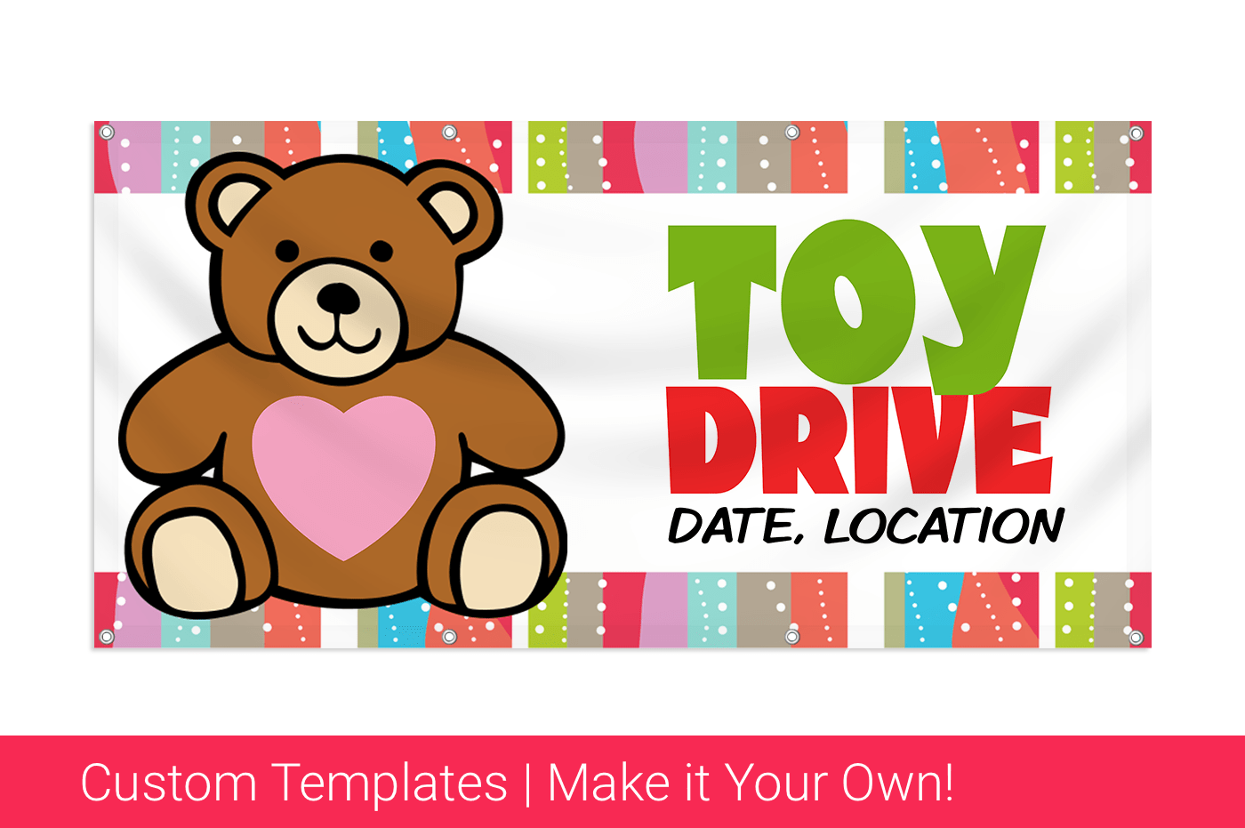 Promote Toy Drives With Customer Banners