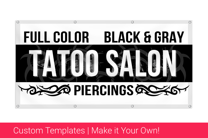 Tattoo Parlor Vinyl Banners | Custom Messages