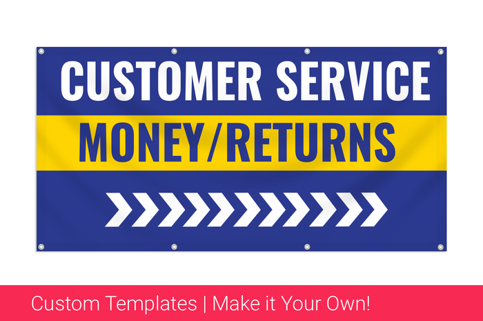 to customer service banner