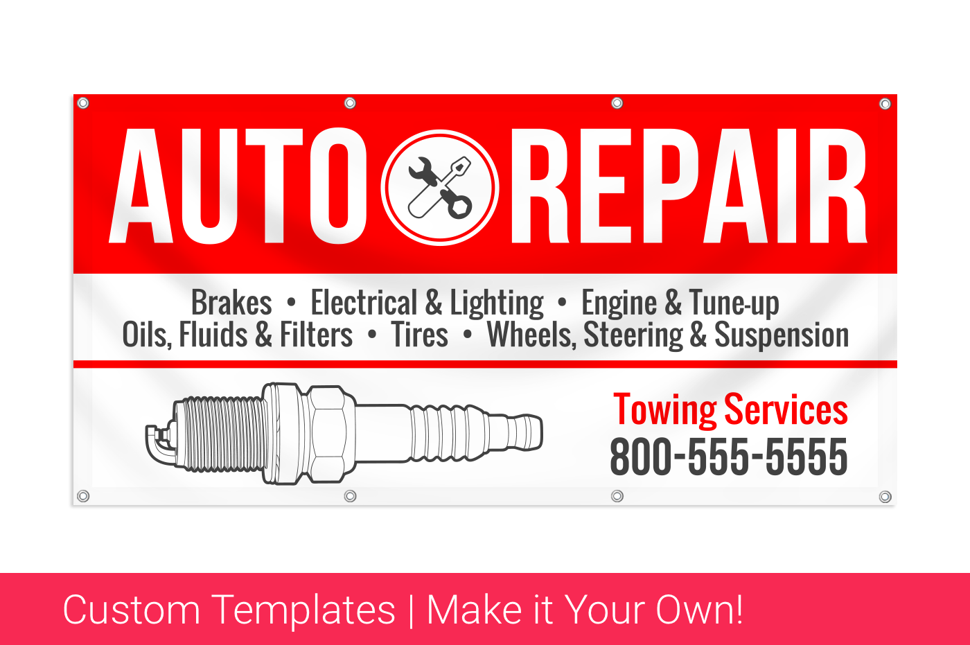 Custom Printed Auto Repair Banners